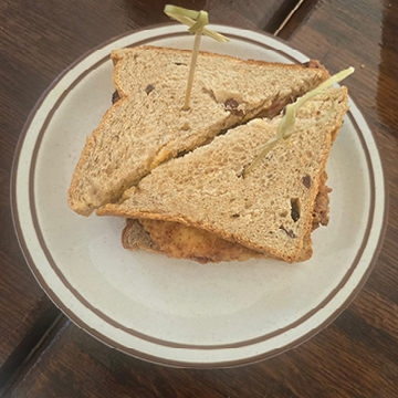 Photo of a Bermuda fish sandwich