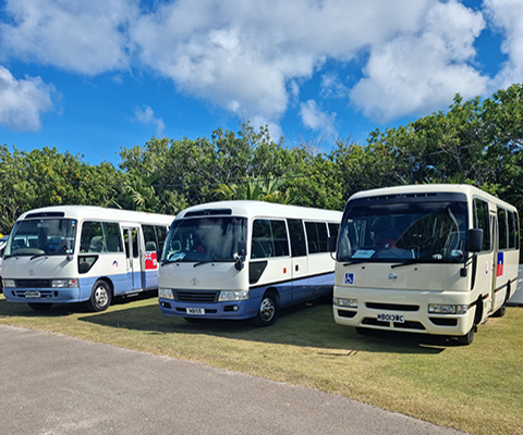 Photo of three minibuses